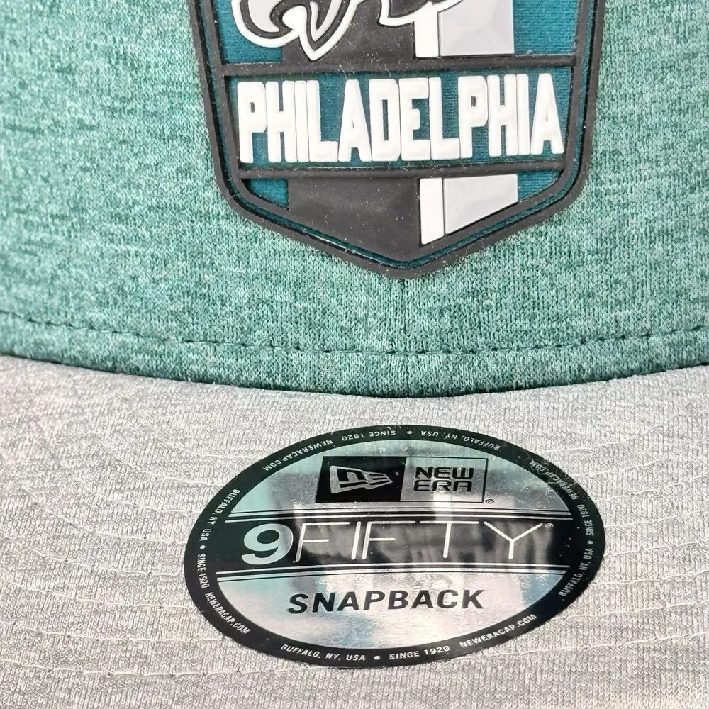 NWT 2018 PHILADELPHIA EAGLES FLEX FIT CAP HAT NEW ERA ON FIELD 950 SnapBack NFL